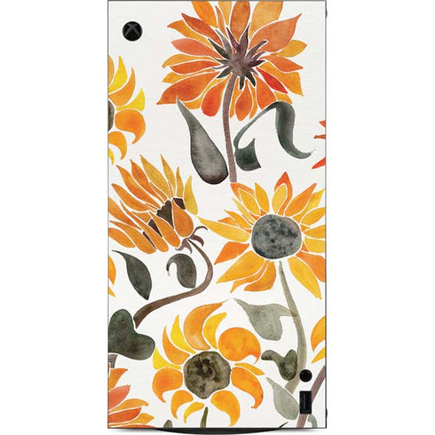 Yellow Sunflower by Cat Coq XBox Series X Digital Edition Console Skin